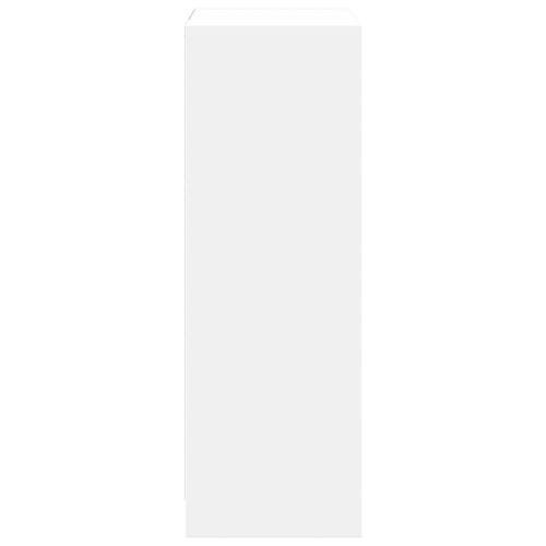 Reol med LED 72x34x100 cm konstrueret træ hvid