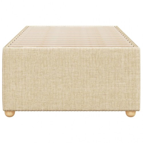 Sengeramme med lameller 80 x 200 cm - cremefarvet
