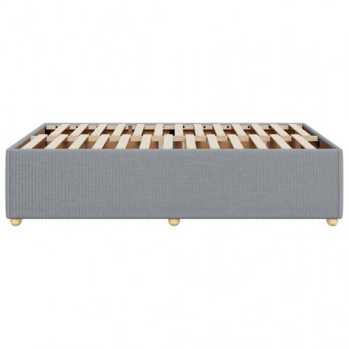 Sengeramme uden madras 120x190 cm stof enkeltseng lysegrå