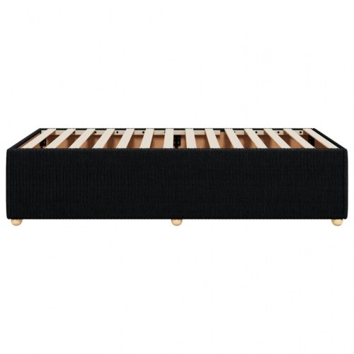 Sengeramme i sort stof 100 x 200 cm