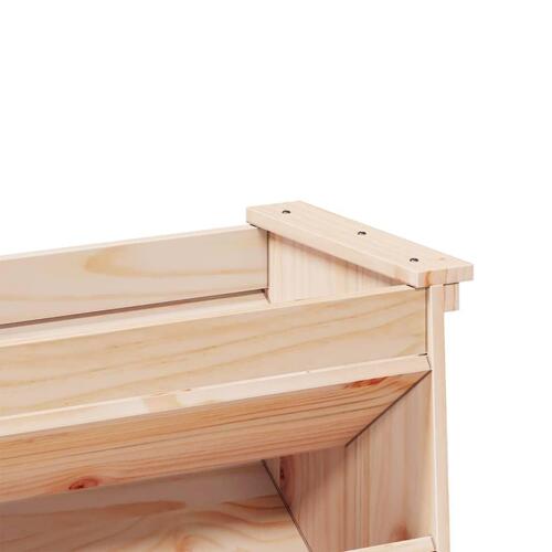 Plantevæg 69x40x101,5 cm 6 niveauer massivt fyrretræ