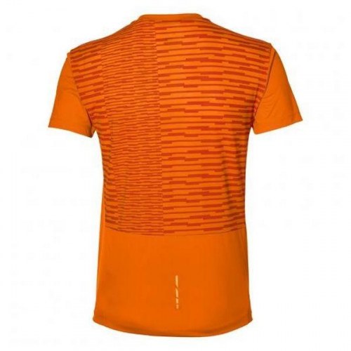 Kortærmet T-shirt til Mænd Asics fuzeX TEE - Orange - XS