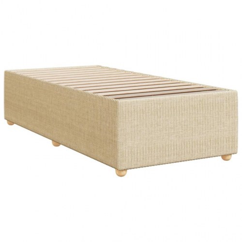 Sengeramme uden madras creme 100 x 200 cm i stof