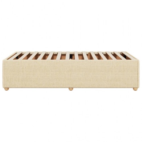 Sengeramme uden madras creme 100 x 200 cm i stof