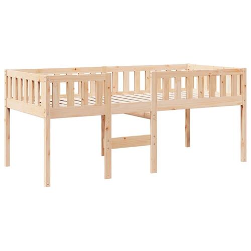 Juniorseng uden madras 80x200 cm massivt fyrretræ