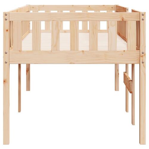 Juniorseng uden madras 80x200 cm massivt fyrretræ