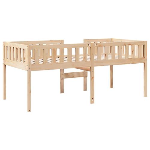 Juniorseng uden madras 80x200 cm massivt fyrretræ