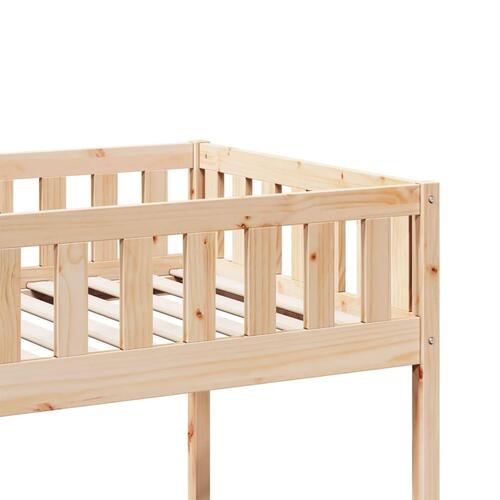 Juniorseng uden madras 80x200 cm massivt fyrretræ
