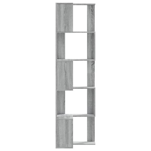 Bogreol til hjørne 80x30x154 cm 5 hylder konstrueret træ
