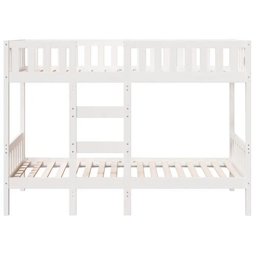 Køjeseng 90x190 cm massivt fyrretræ hvid