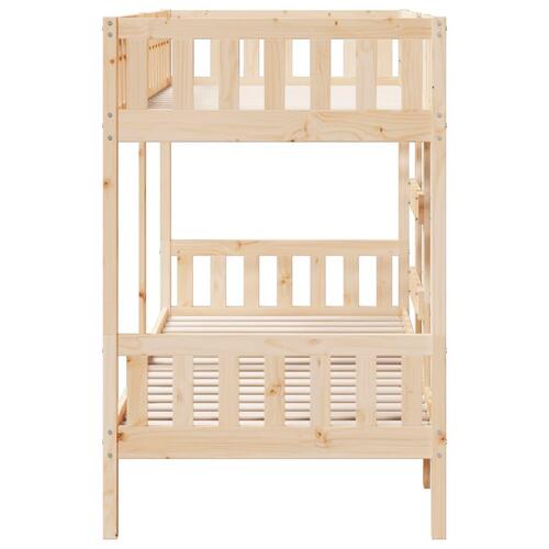 Køjeseng 75x190 cm massivt fyrretræ