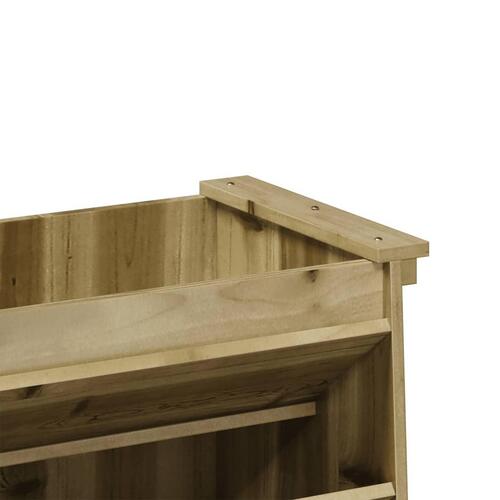 Plantevæg 69x40x101,5 cm 6 niveauer imprægneret fyrretræ