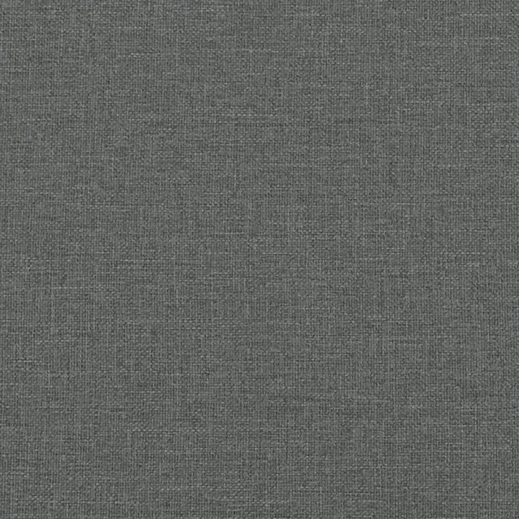 Kontinentalseng med madras 90x200 cm stof mørkegrå