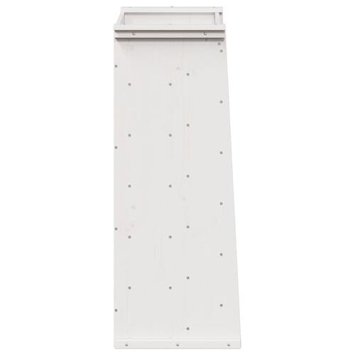 Plantevæg 69x40x101,5 cm 6 niveauer massivt fyrretræ hvid
