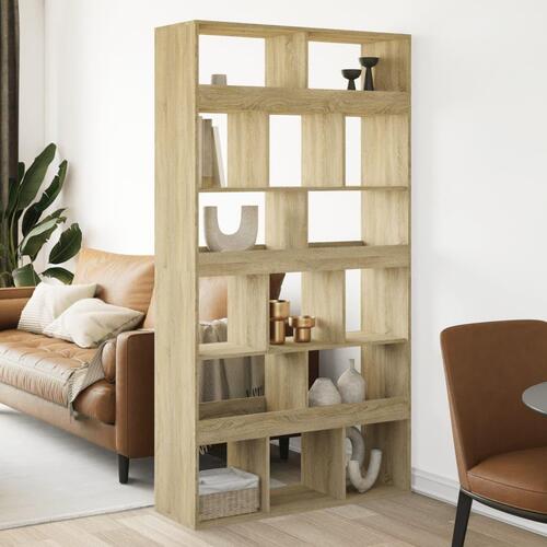 Rumdeler 100x33x187,5 cm konstrueret træ sonoma-eg