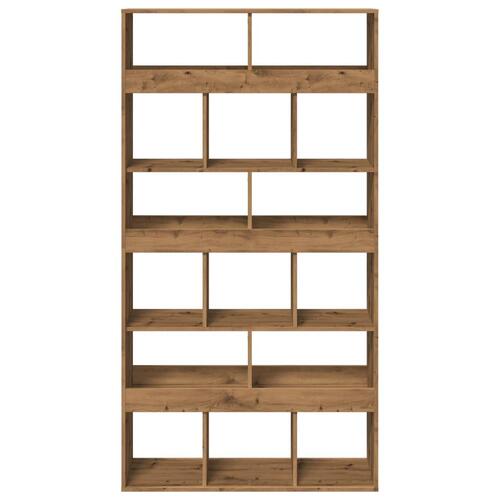 Rumdeler 100x33x187,5 cm konstrueret træ egetræsfarve