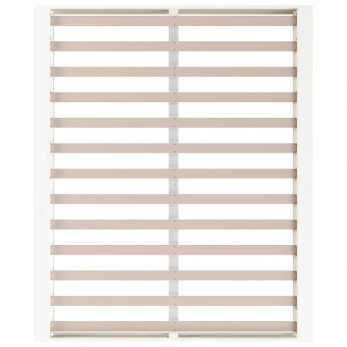Sengeramme 200 x 200 cm i massivt fyrretræ - hvid