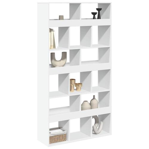 Rumdeler 100x33x187,5 cm konstrueret træ hvid