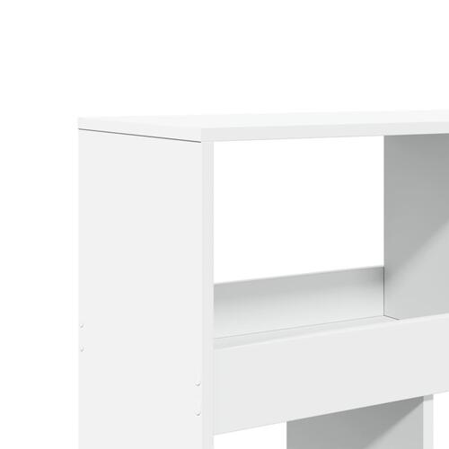 Rumdeler 100x33x187,5 cm konstrueret træ hvid