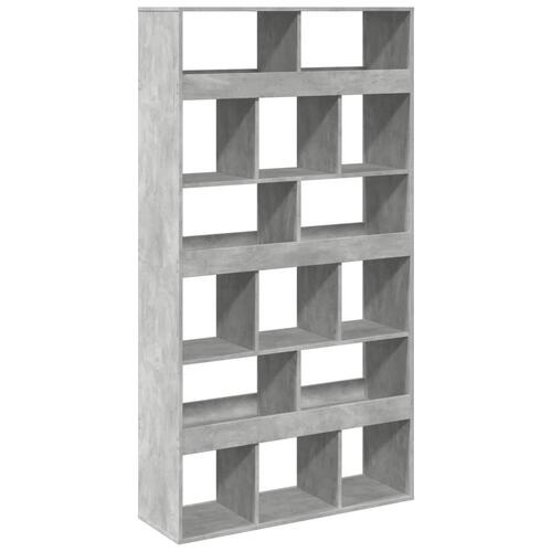 Rumdeler 100x33x187,5 cm konstrueret træ betongrå