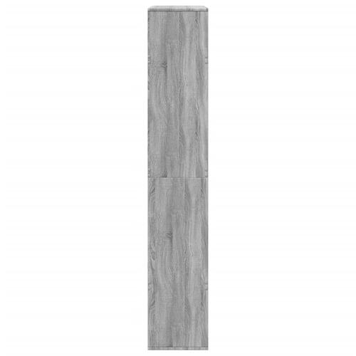 Rumdeler 100x33x187,5 cm konstrueret træ grå sonoma-eg