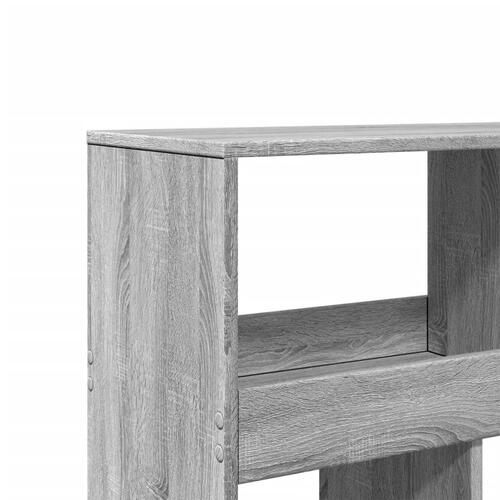 Rumdeler 100x33x187,5 cm konstrueret træ grå sonoma-eg