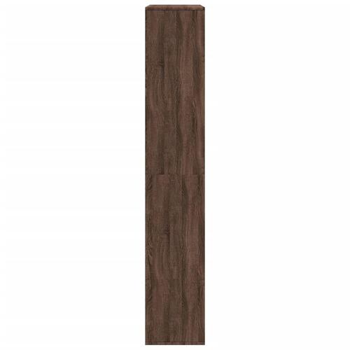 Rumdeler 100x33x187,5 cm konstrueret træ brun egetræsfarve