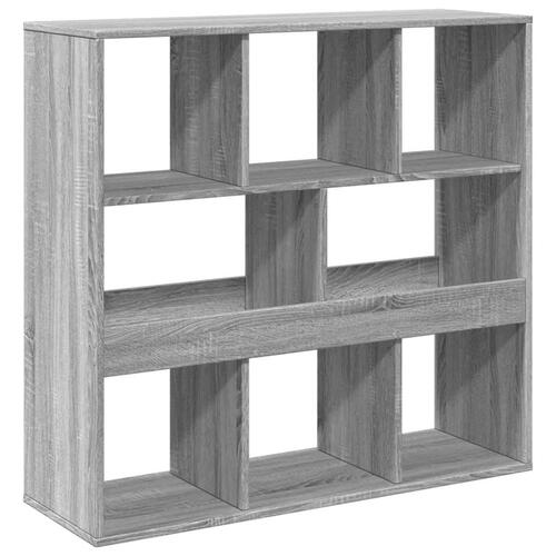 Rumdeler 100x33x94,5 cm konstrueret træ grå sonoma-eg