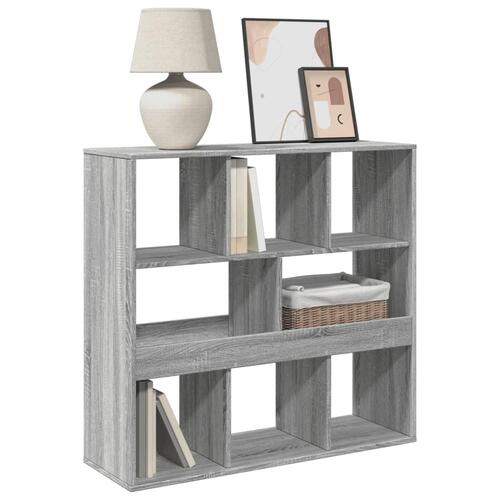 Rumdeler 100x33x94,5 cm konstrueret træ grå sonoma-eg