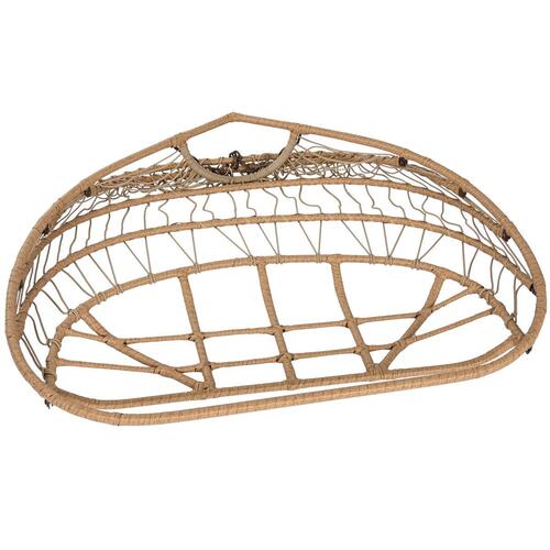 Hængende havestol Home ESPRIT Mørkebrun Lys brun Stål syntetisk Rattan 130 x 61 x 117 cm