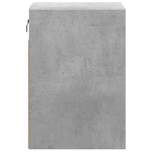 Væghængt tv-bord med LED-lys 41x31x45 cm betongrå