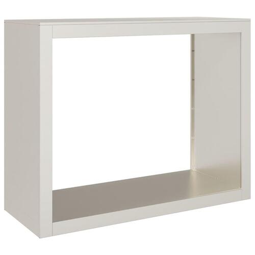 Brændereol 100x40x80 cm i vejrbestandigt stål