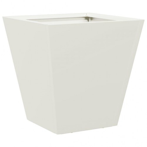 Plantekasse i stål 30 x 30 x 30 cm - hvid