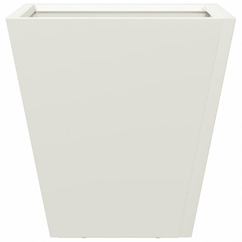 Plantekasse i stål 30 x 30 x 30 cm - hvid