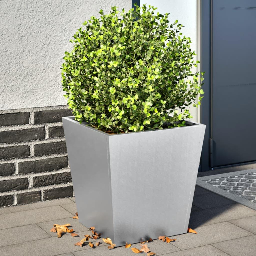 Plantekrukker 2 stk. 40x40x40 cm galvaniseret stål billede