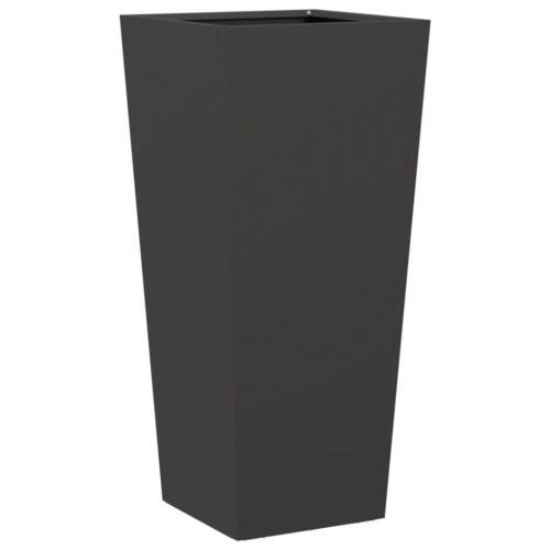 Plantekrukke i stål 35 x 35 x 75 cm - sort