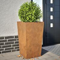Plantekrukker 2 stk. 45x45x75 cm cortenstål