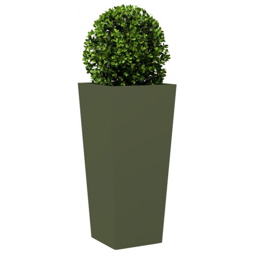 Plantekrukker 2 stk. 35 x 35 x 75 cm - olivengrøn