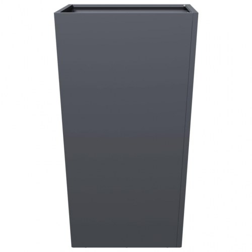 Plantekrukker 2 stk. 45x45x75 cm stål antracitgrå