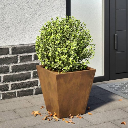 Havekrukke i cortenstål 30 x 30 x 30 cm