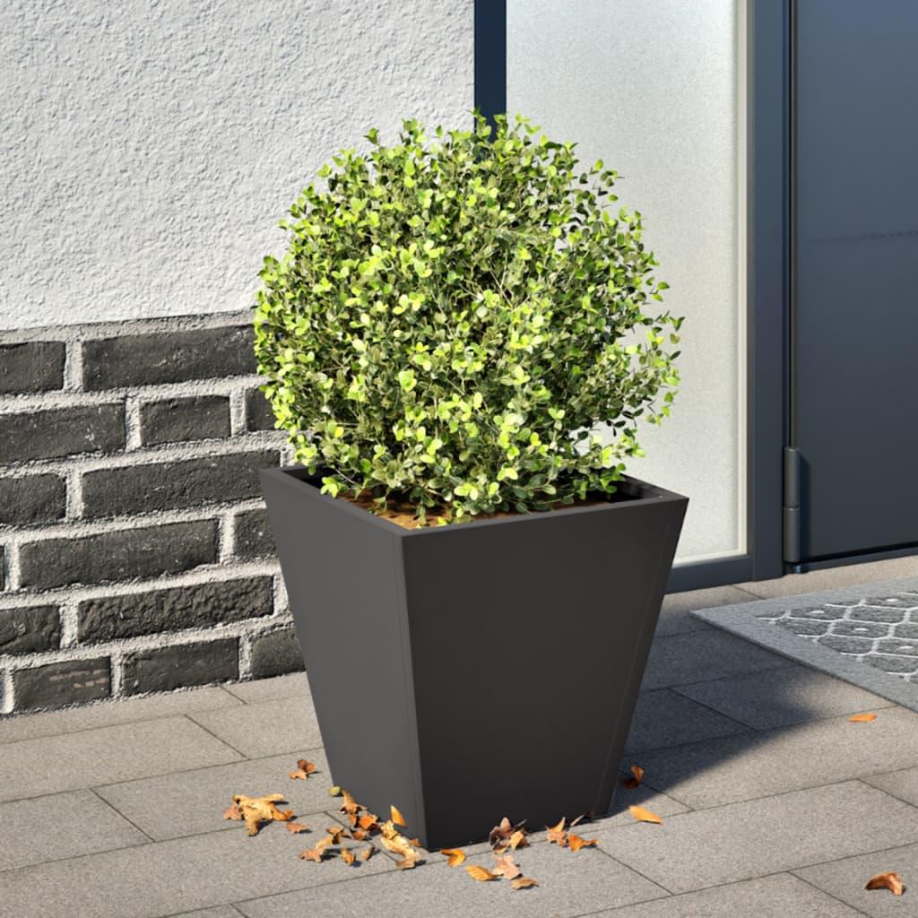 Plantekasse 30x30x30 cm stål sort