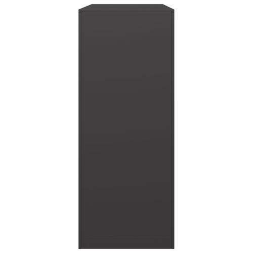 Brændestativ 100x40x100 cm stål sort