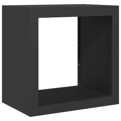 Brændestativ 60x40x60 cm stål sort