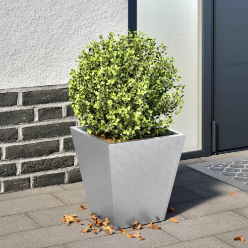 Plantekrukke i galvaniseret stål - 30 x 30 x 30 cm