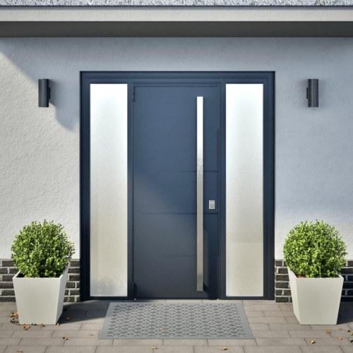 Plantekrukker 2 stk. 40x40x40 cm stål hvid