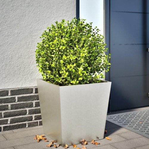 Plantekrukke i rustfrit stål 50 x 50 x 50 cm