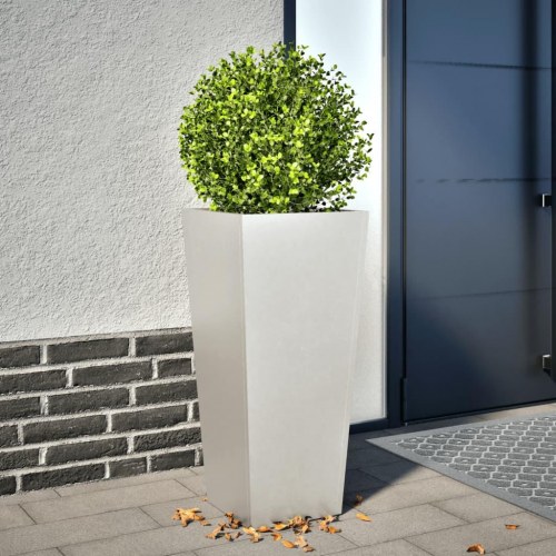 Plantekrukke i rustfrit stål - 35 x 35 x 75 cm