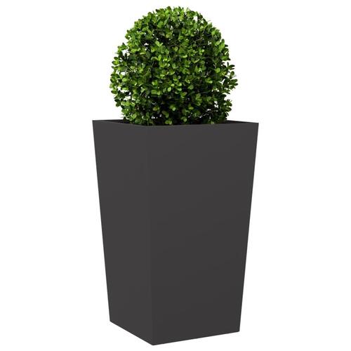 Plantekrukker 2 stk. 45x45x75 cm stål sort