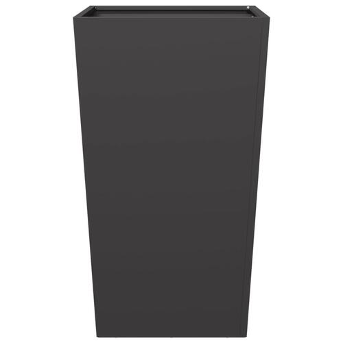 Plantekrukker 2 stk. 45x45x75 cm stål sort