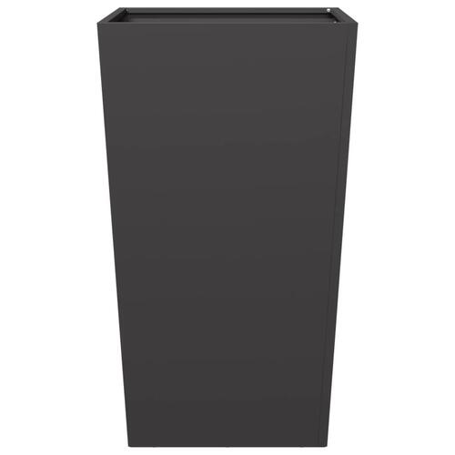 Plantekrukker 2 stk. 45x45x75 cm stål sort